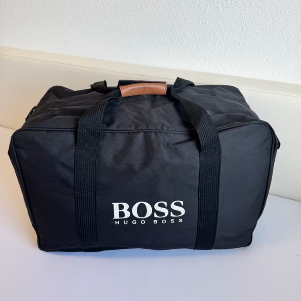 Huge Oversized Hugo Boss Duffel Travel Bag.